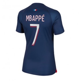 Damen Fußballbekleidung Paris Saint-Germain Kylian Mbappe #7 Heimtrikot 2023-24 Kurzarm